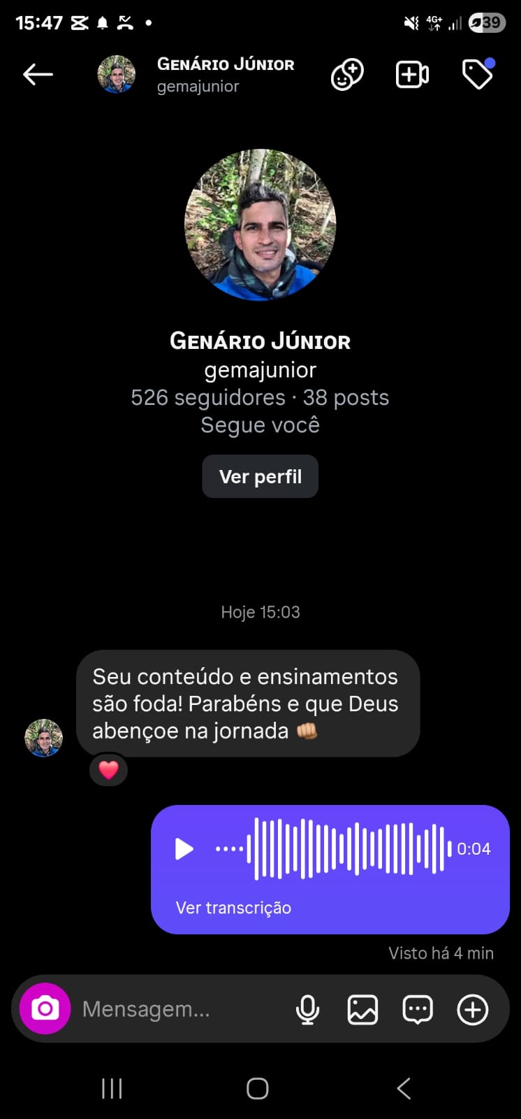 Depoimento de Genário Júnior
